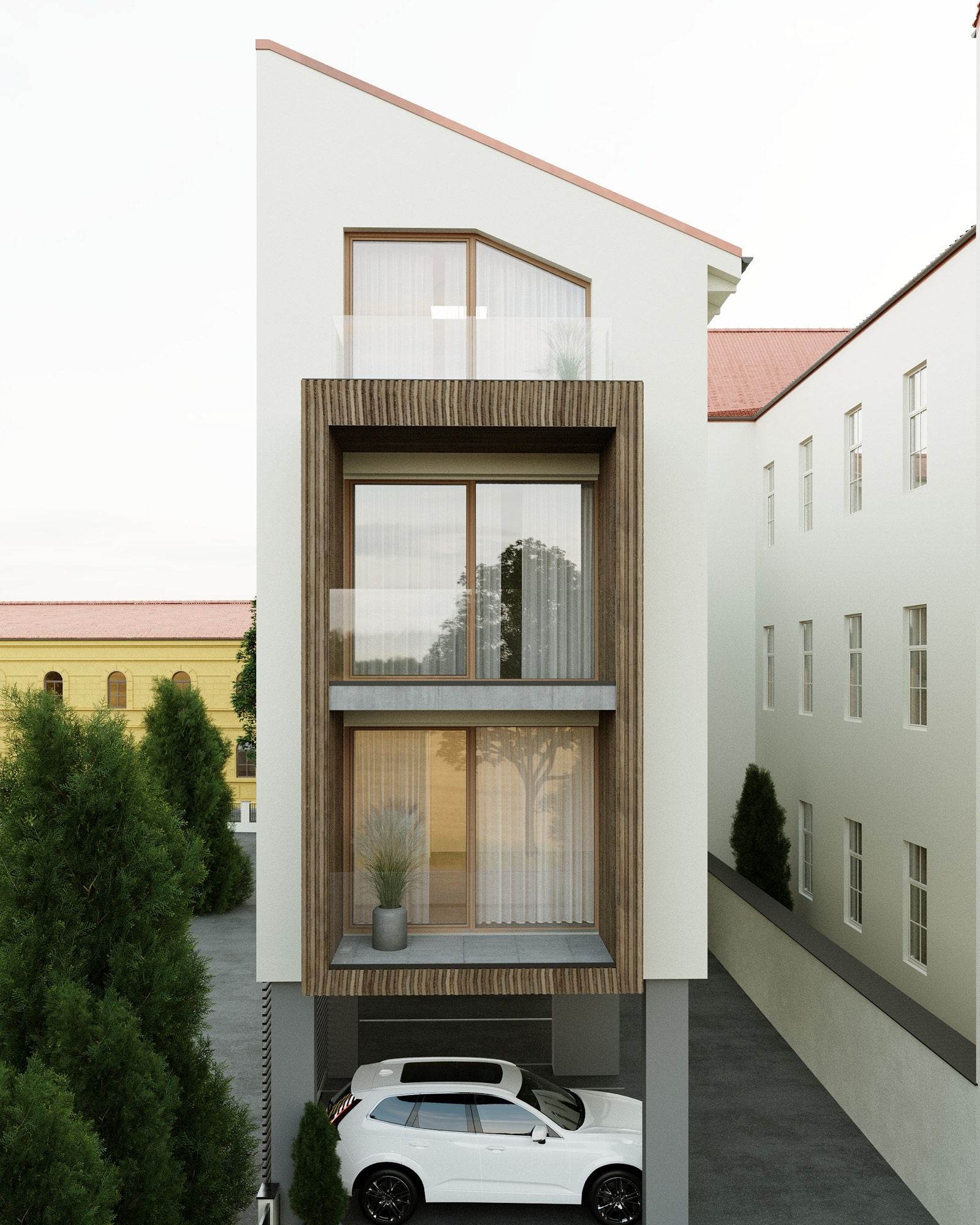 Mestský dom Prieluka, exteriér – vizualizácia 2