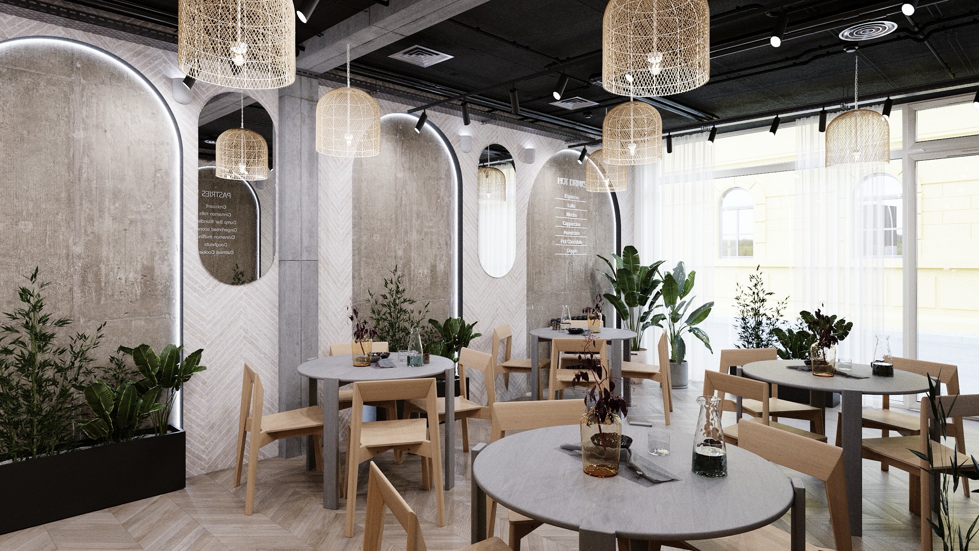 Mestský dom Prieluka, kaviareň – vizualizácia 5