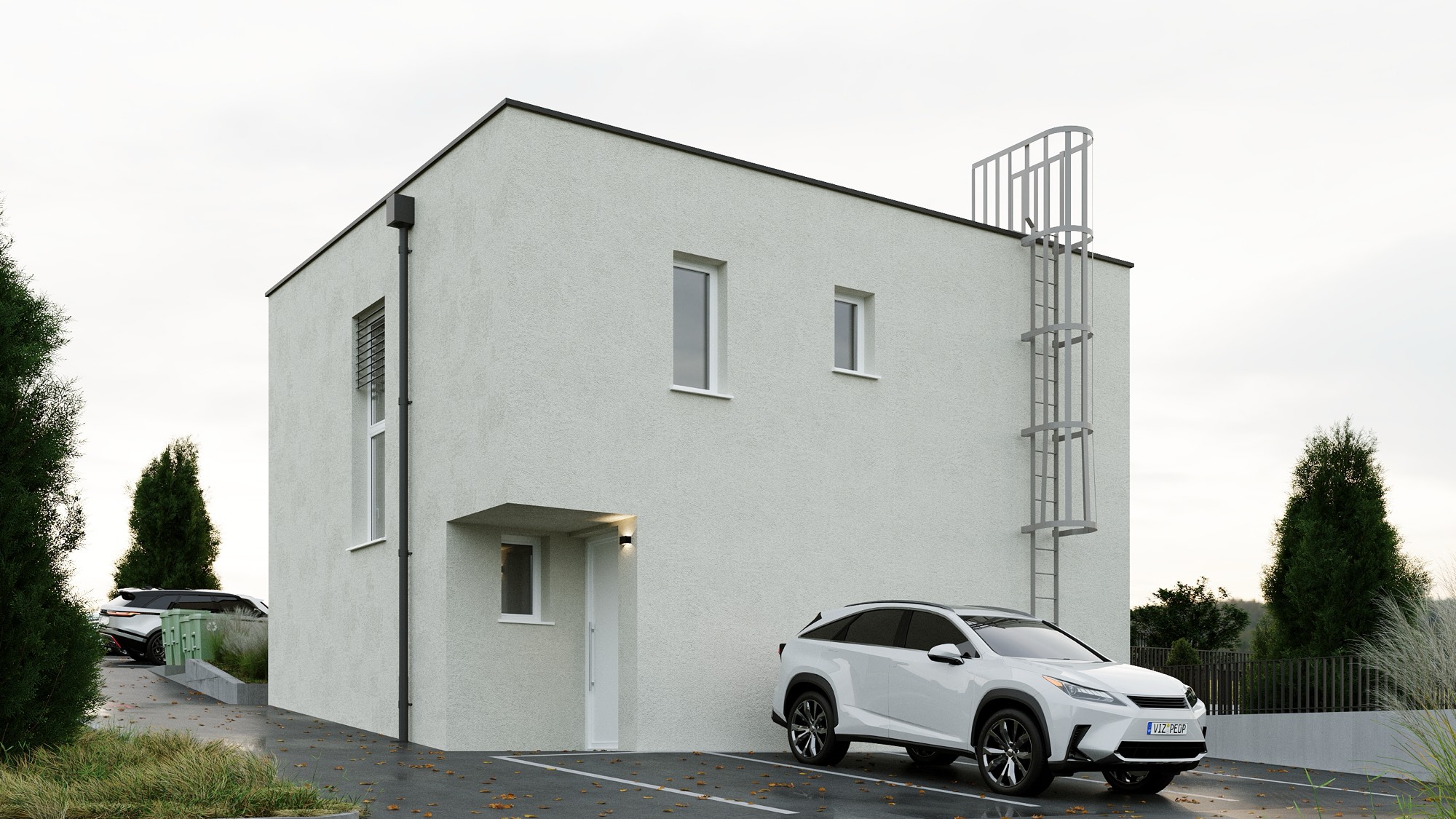 Radové domy Štvorica, exteriér – vizualizácia 2